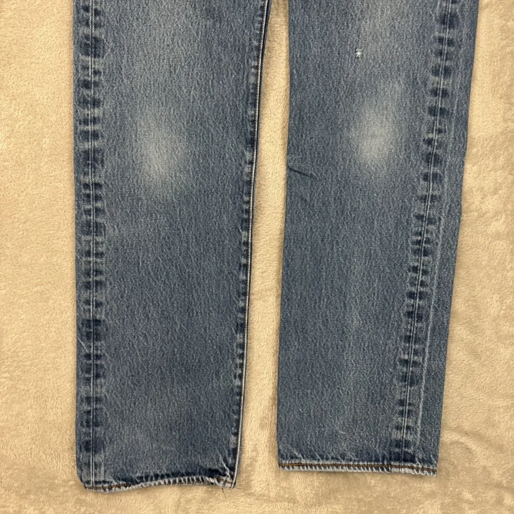 Levis 501XX Jeans Mens‎ 32x34 Button Fly Straight Blue Denim Original Red Tab